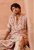 Grey Gulbagh Print Bomber Kurta With Jogger Pant